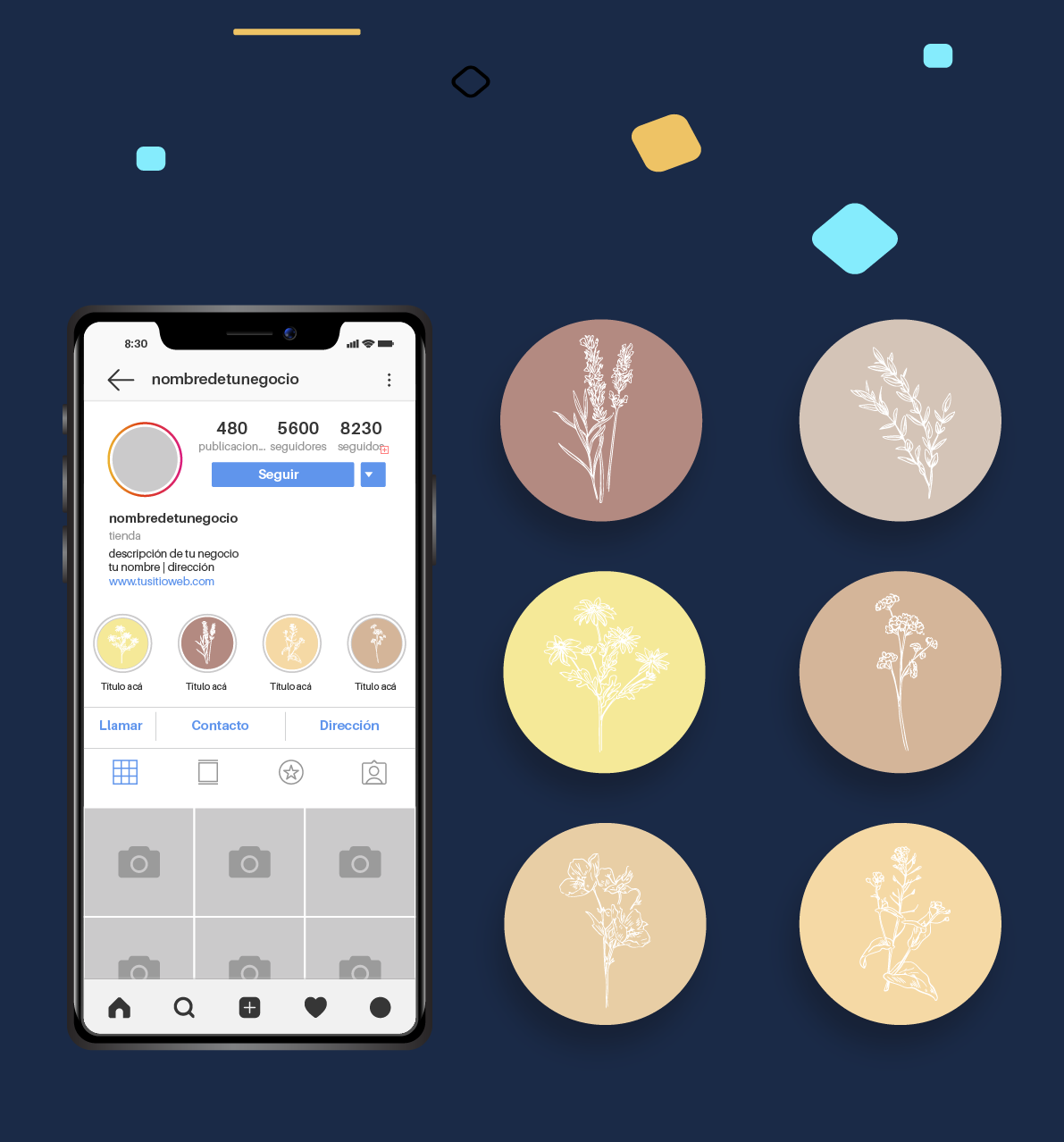 Diseño de feed de redes sociales